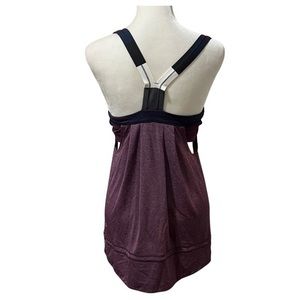 Lululemon burgandy stay on track tanktop size 8